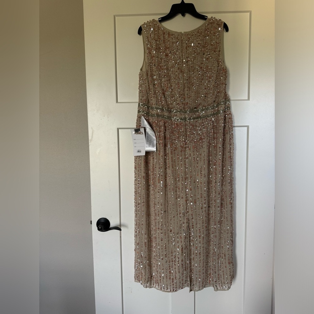 New Mac Duggal Tank Midi Sequin Gown 70267 size 6 - Picture 4 of 5